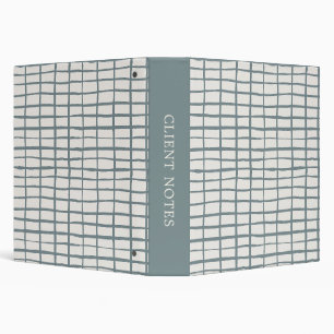 lines checkered simple geometric minimalist 3 ring binder