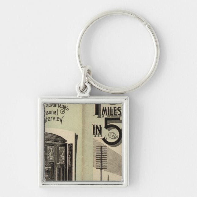 Lines in Maine Keychain (Front)