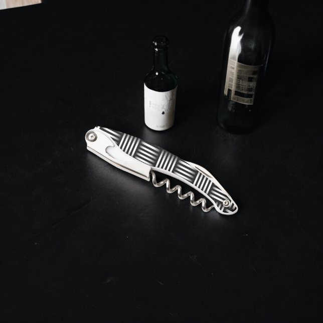 Lines Intersecting Art Waiter's Corkscrew (Corkscrew Bottle Opener)