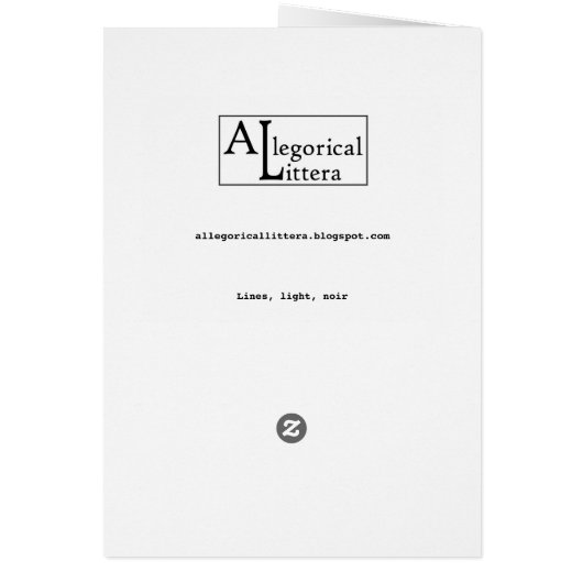 Lines & Light, Noir, card (Back)