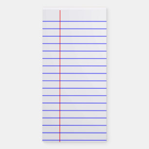 Lines Lined Ruled Fridge Magnetic Notepad