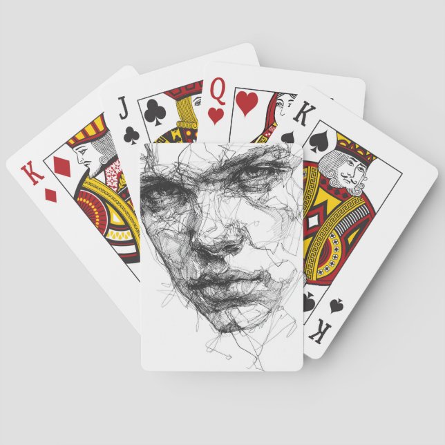 Lines of a Fractured Gaze Poker Cards (Back)