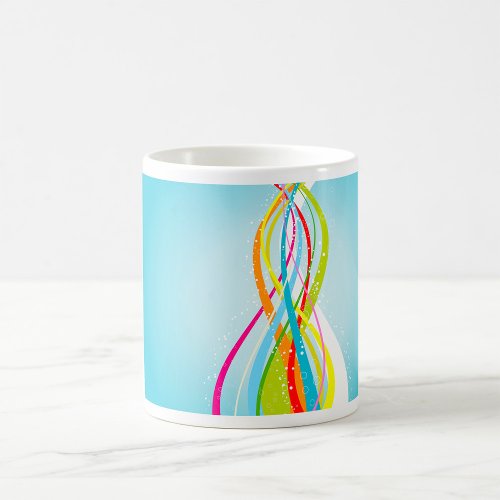 Lines of Rainbow Colours Coffee Mug