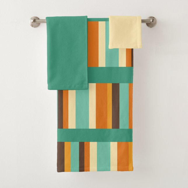 Lines of Stripes  Bath Towel Set (Insitu)