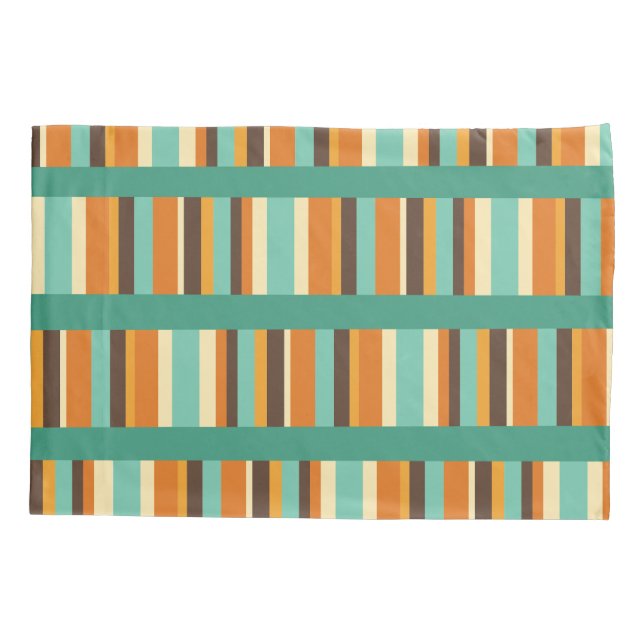 Lines of Stripes  Pillow Case (Back)