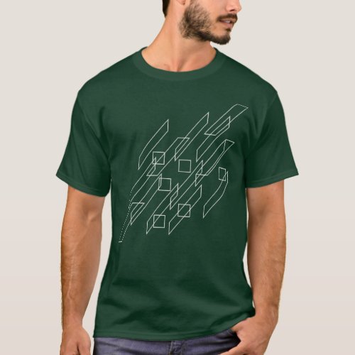 Lines Opart composition T_Shirt