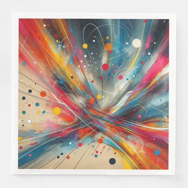 lines paper dinner napkins (Front)