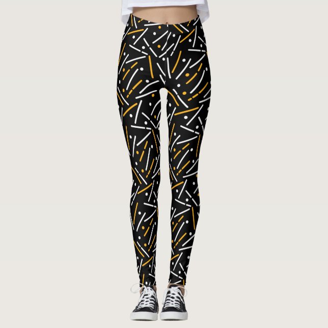 Lines Pattern 4 Leggings (Front)
