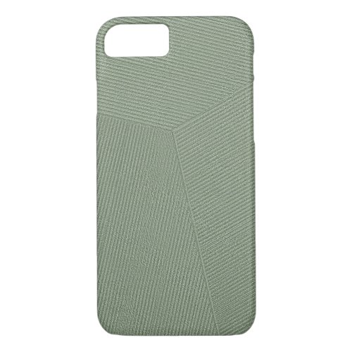 Lines Sage Green iPhone 87 Case