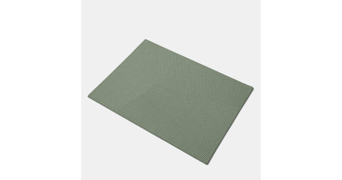 Lines Sage Green Doormat Zazzle