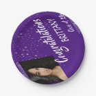 Lines & Stars | Editable Purple | Photo Graduation