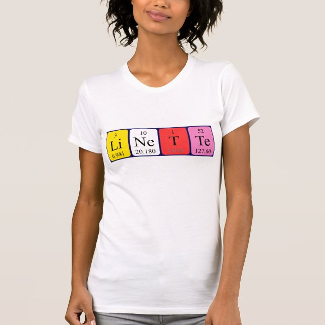 Linette periodic table name shirt (Front)