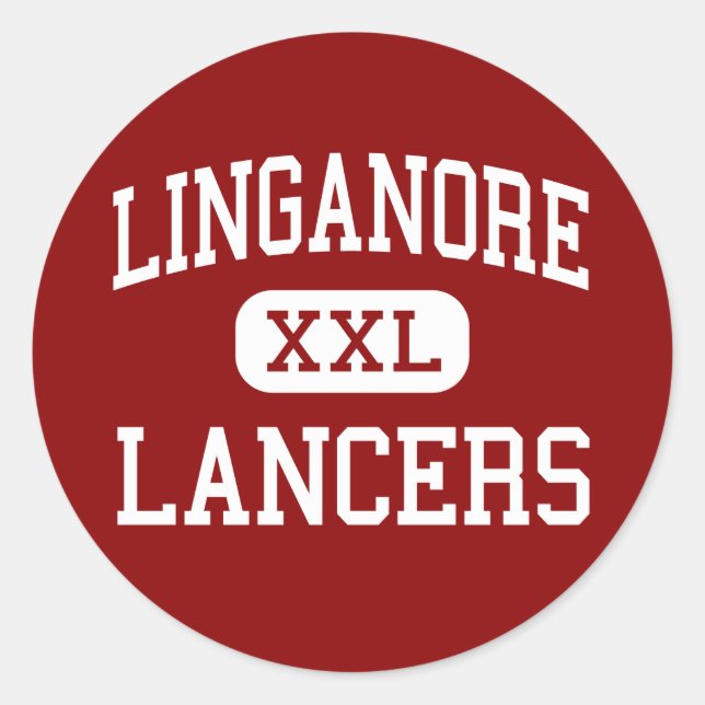 Linganore - Lancers - High - Frederick Maryland Classic Round Sticker (Front)
