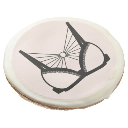 Lingerie Bachelorette Party Bra Sugar Cookie (Angled)