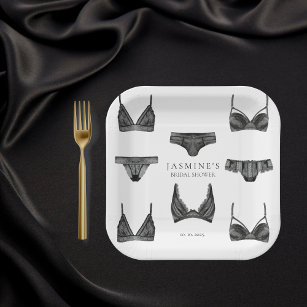 Panty Game Bridal Shower Bachelorette Lingerie Enclosure Card