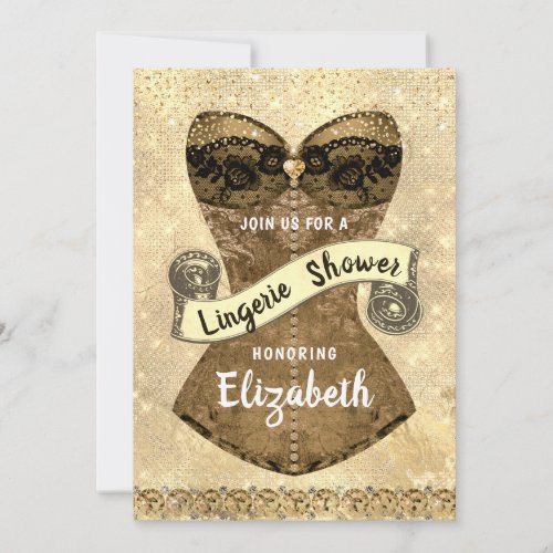 Lingerie Bridal Shower Invitation