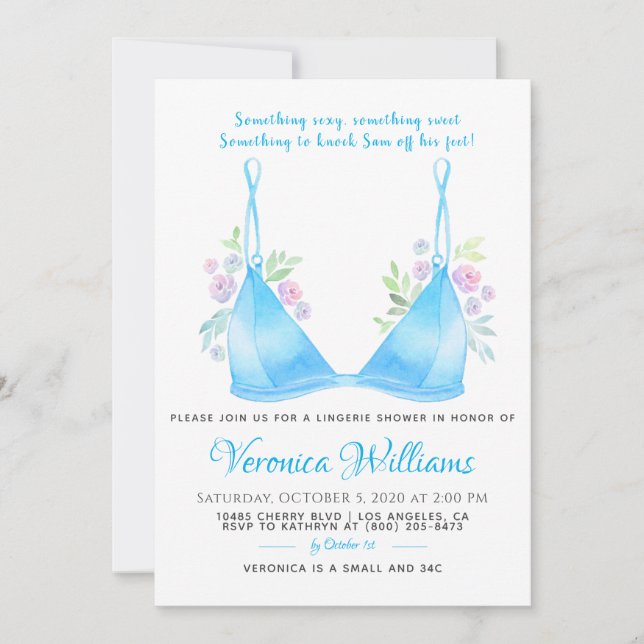 Lingerie Bridal Shower Invitation (Front)