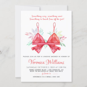 Lingerie Bridal Shower Invitation
