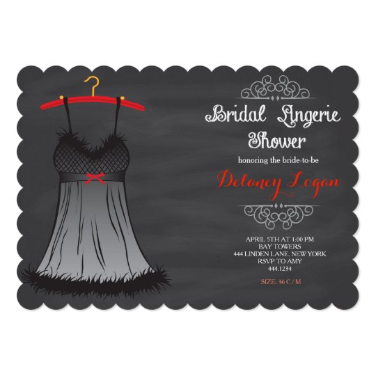 Lingerie Bridal Shower Invitations | Zazzle.com