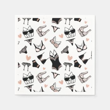 Lingerie Bridal Shower Napkins by Charmworthy at Zazzle