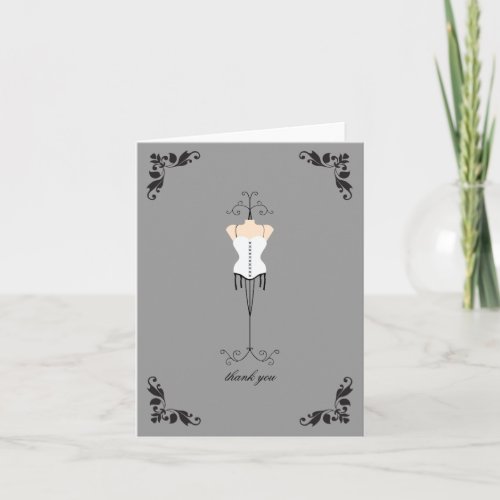 Lingerie Bridal Shower Thank You Notes