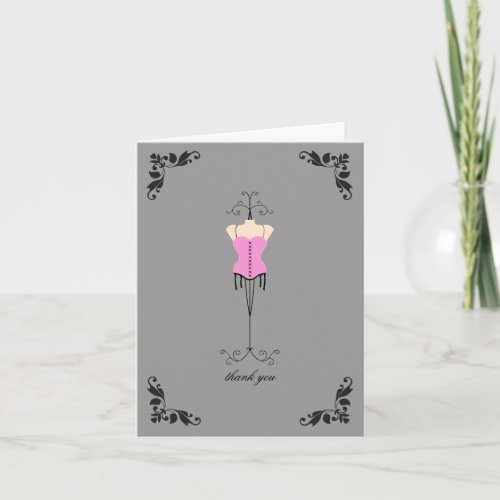 Lingerie Bridal Shower Thank You Notes