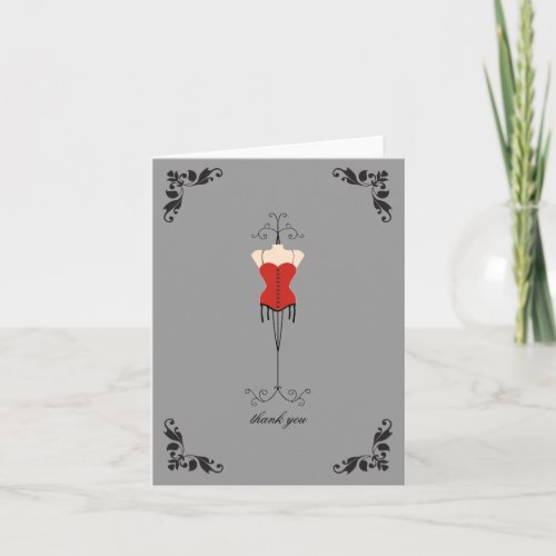 Lingerie Bridal Shower Thank You Notes