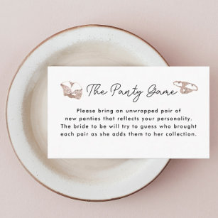 Lingerie Party Bridal Shower Invitation With Panty Game for the Bride  Insert Card, PJ Pajama Bra Underwear Bachelorette Party Invite -  Canada
