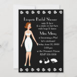 Lingerie Doll Bridal Shower Invitation