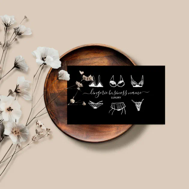 Underwear Girly shop Lingerie Clothing Business Card