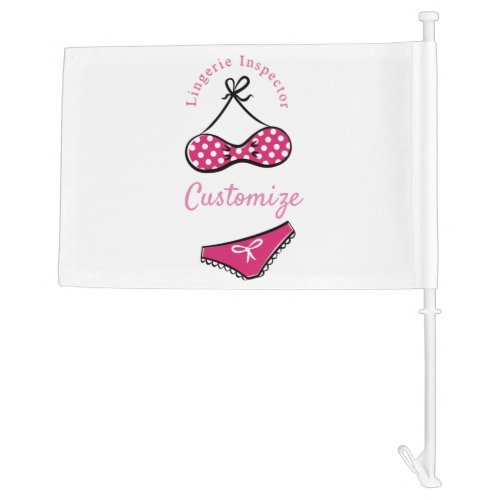 Lingerie Inspector Thunder_Cove Car Flag