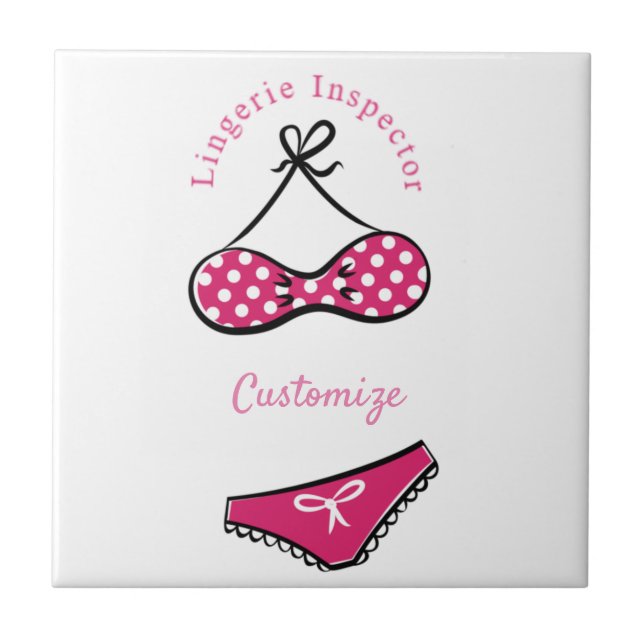 Lingerie Inspector Thunder_Cove  Ceramic Tile (Front)