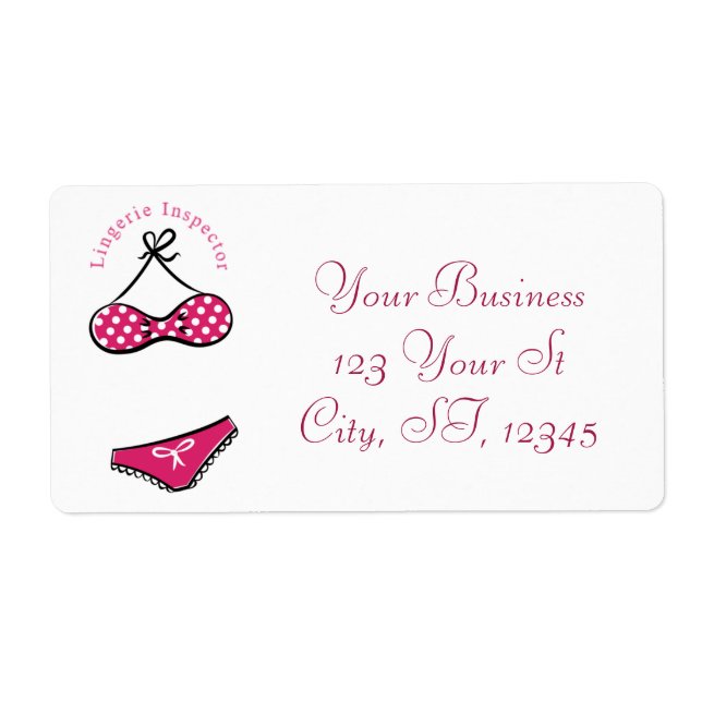 Lingerie Inspector Thunder_Cove  Label (Front)