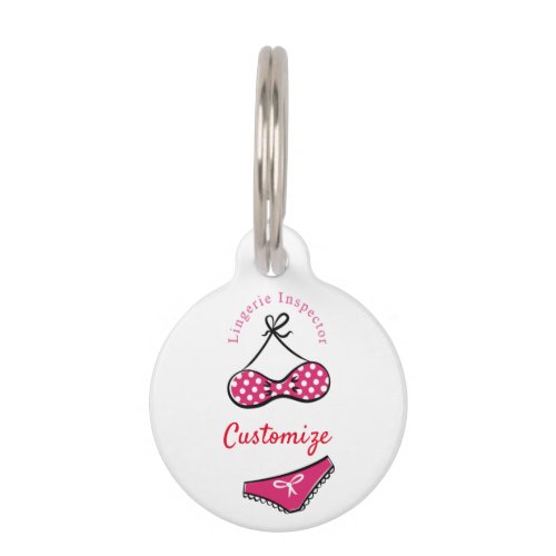 Lingerie Inspector Thunder_Cove  Pet ID Tag