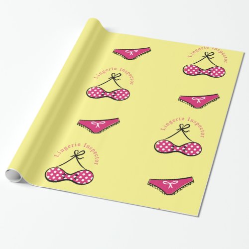 Lingerie Inspector Thunder_Cove  Wrapping Paper