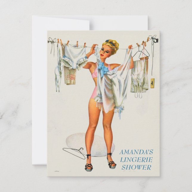 Lingerie party invitation (Front)