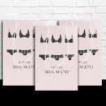Lingerie Pink and Black Bridal Shower Medium Gift Bag<br><div class="desc">Match your gifts with lingerie theme. Check out the rest of the collection for matching items.</div>