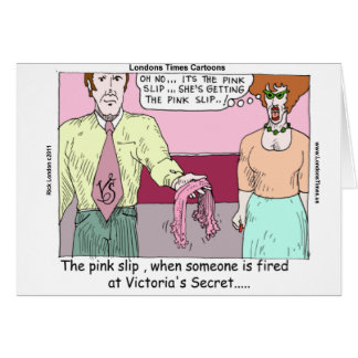 Lingerie Shop Pink Slip Funny Gifts Tees Cards Etc