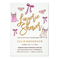 Lingerie Shower // BACHELORETTE PARTY invitation