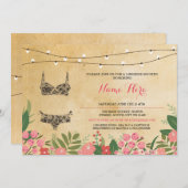 Lingerie Shower Bridal Bachelorette Party Invite (Front/Back)
