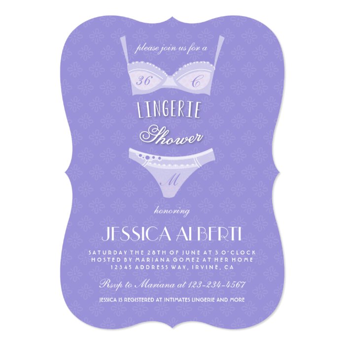 Lingerie Shower Bridal Shower Invitation Template | Zazzle