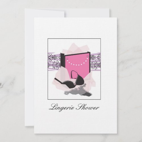 Lingerie Shower Invitation