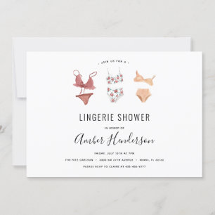 Lingerie Shower Invitation