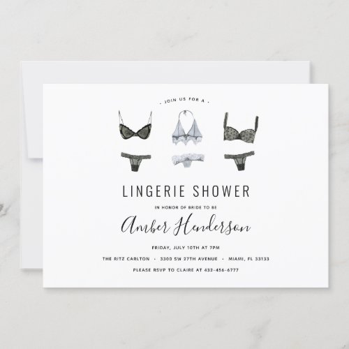 Lingerie Shower Invitation