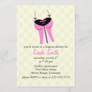Lingerie Shower Invitation