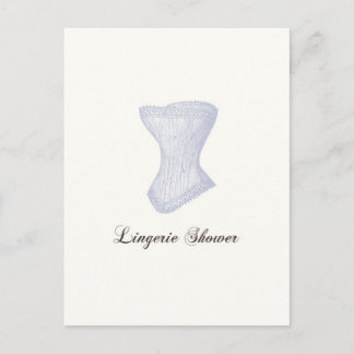Lingerie Shower Postcard