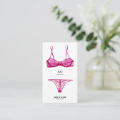 Lingerie Size Insert Card (Standing Front)