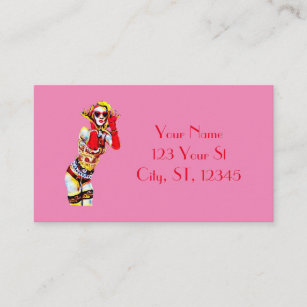 Lingerie wearing female pinup Thunder_Cove  Business Card