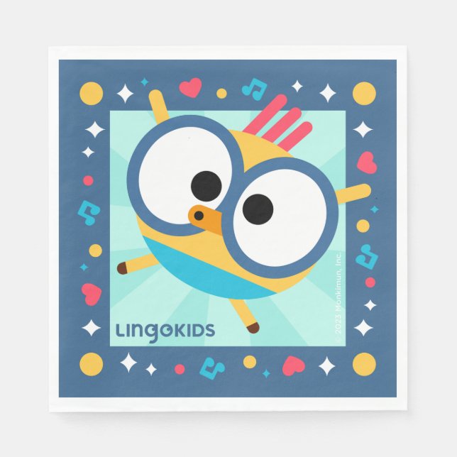 Lingokids Party Paper Napkins with Billy (Front)