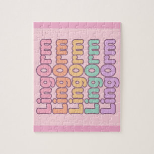Lingorm Kawaii Bubble Letter Jigsaw Puzzle